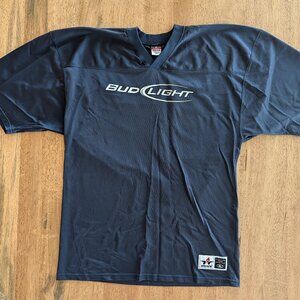 Vintage Bud Light #08 Football Jersey - Alleson Athletic - Men's XL